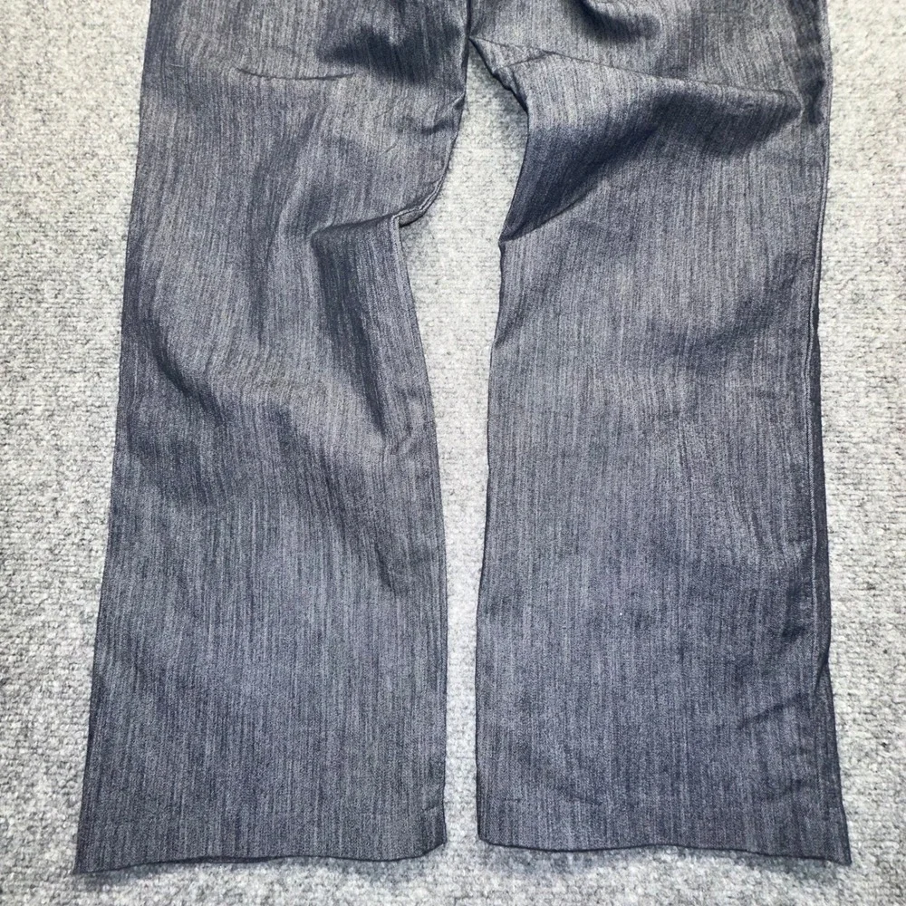 Lee Secretly Shapes Straight‎ Leg Mid Rise Pants 10 Short Gray Stretch